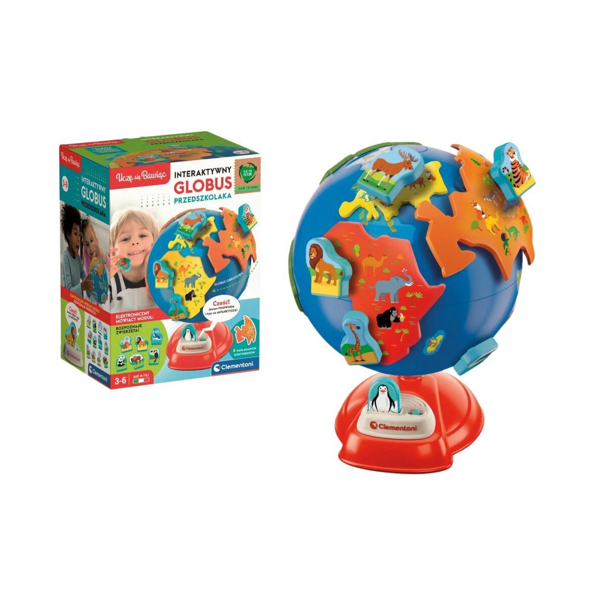 Clementoni® Spielzeug-Auto Interaktiver Globus für Vorschulkinder