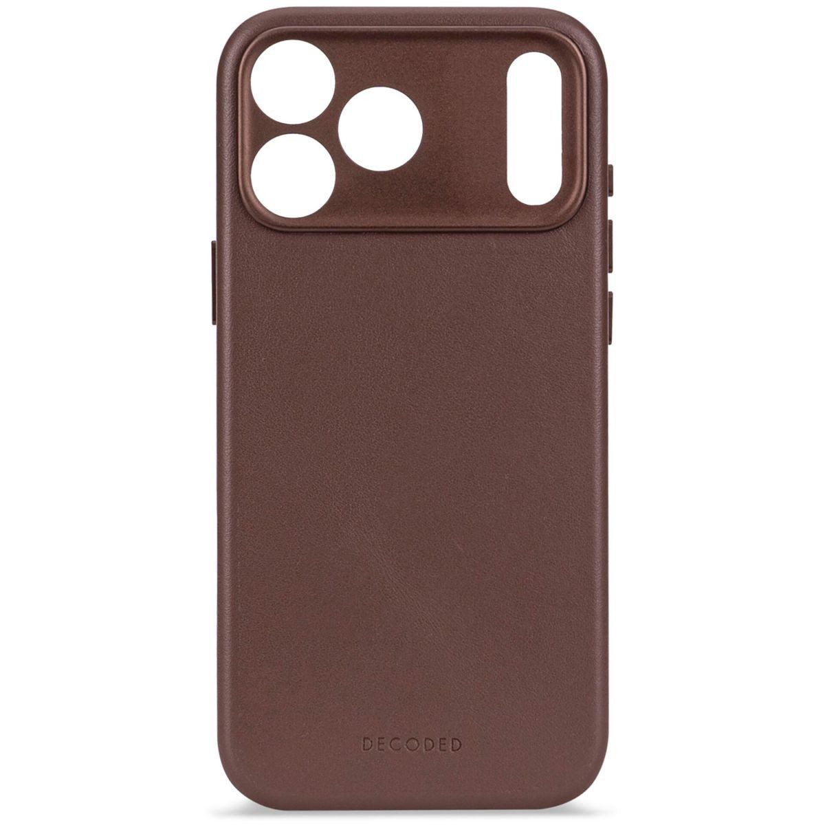 DECODED Smartphone-Hülle Leather Backcover iPhone 17 Pro Chocolate