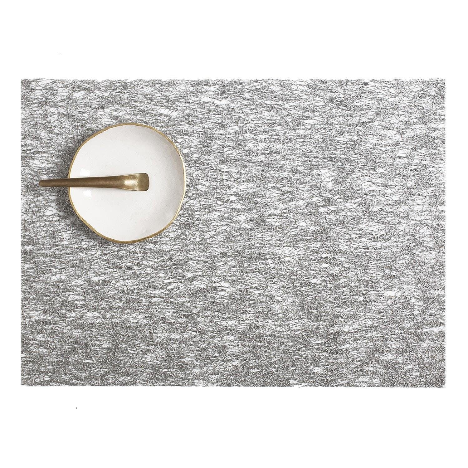 Platzset, Metallic Lace Rectangle Silver, Chilewich, (1-St)