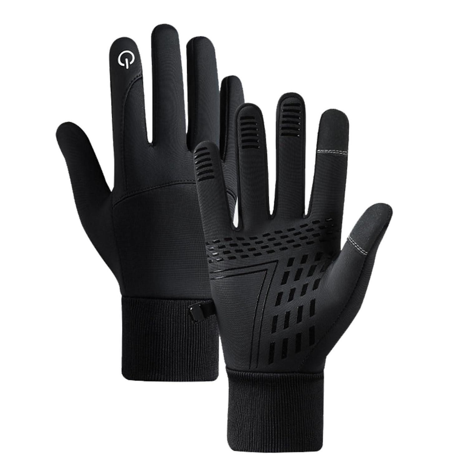 LuxusKollektion Fahrradhandschuhe Fahrradhandschuhe Winter Schwarz XL (1-St)