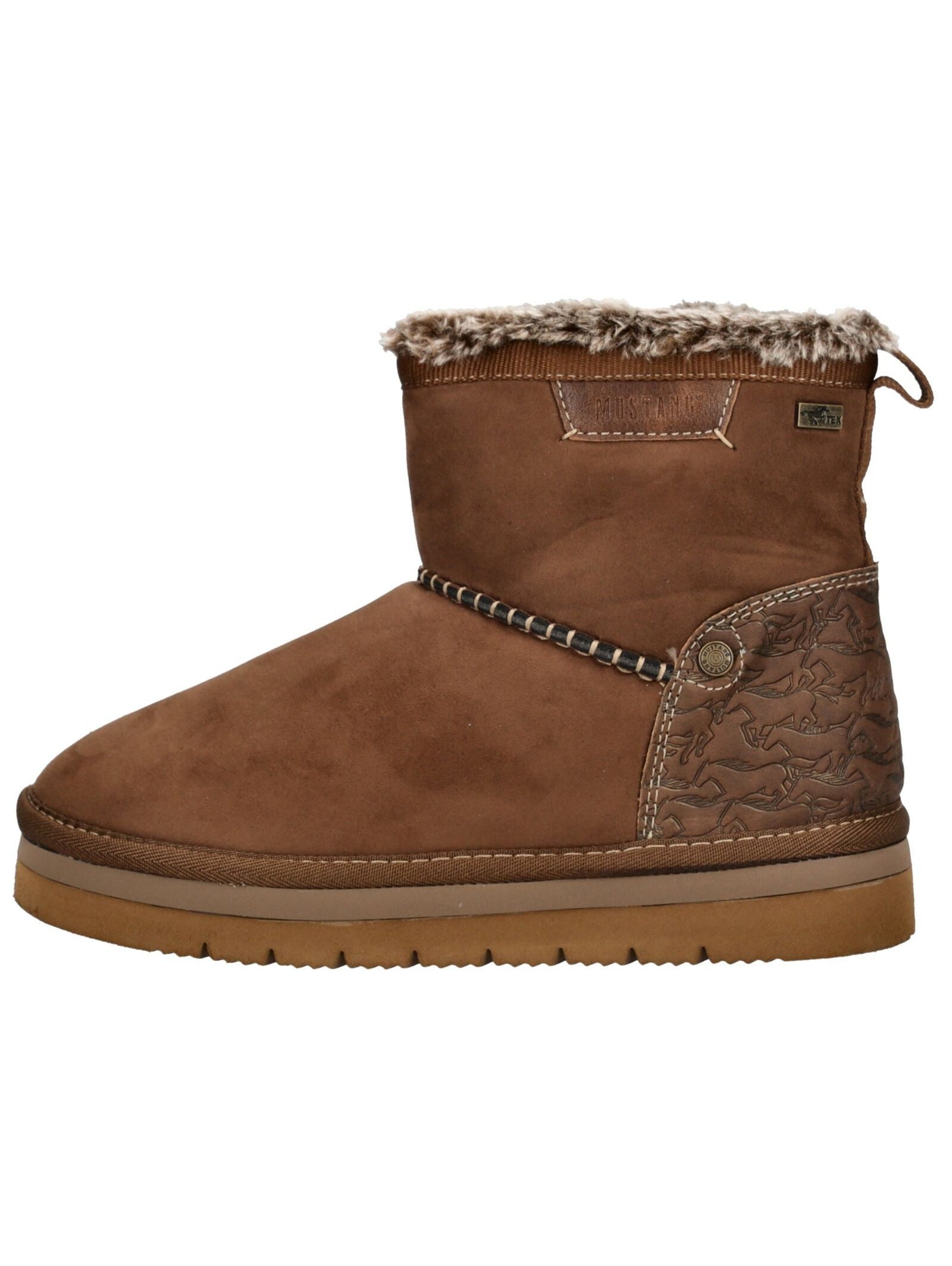 MUSTANG Stiefelette Lederimitat/Textil . Stiefelette günstig online kaufen