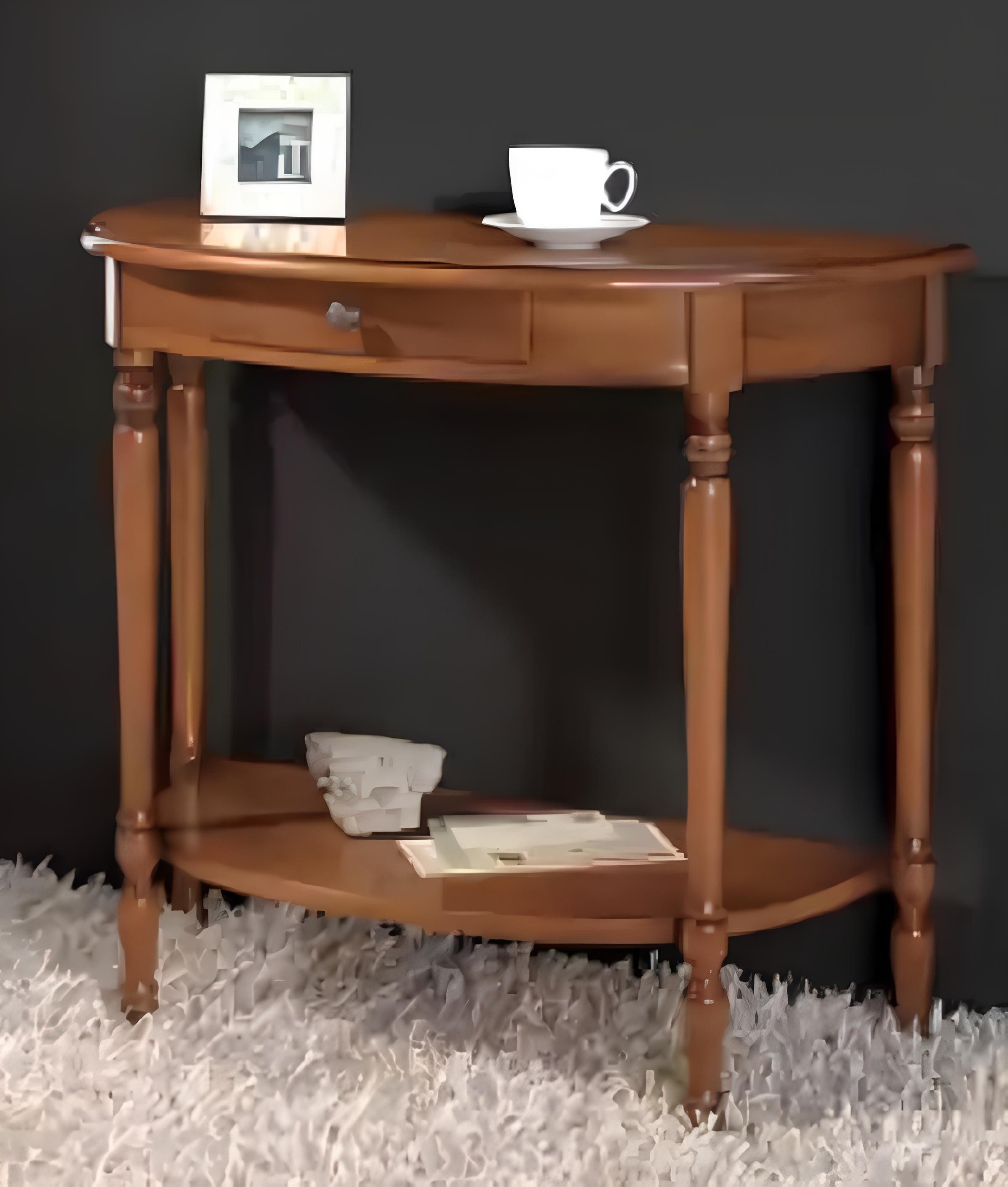 Xlmoebel Beistelltisch Eleganter Holztisch in Braun für das Wohnzimmer (1-St., Couchtisch), Hergestellt in Europa