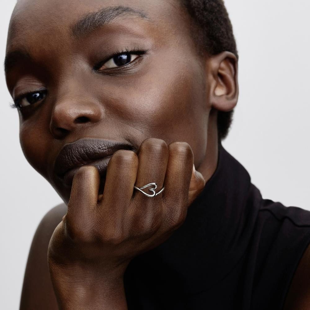 Pandora Fingerring PANDORA Herzring für Damen, 925er Silber, Essence günstig online kaufen