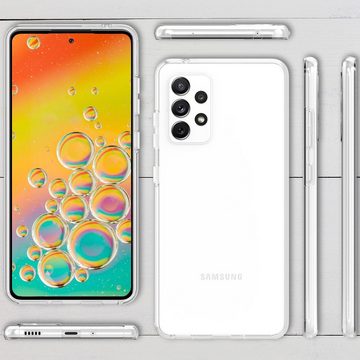 Nalia Smartphone-Hülle Samsung Galaxy A33, Klare 360 Grad Hülle / Rundumschutz / Transparent / Displayschutz Case