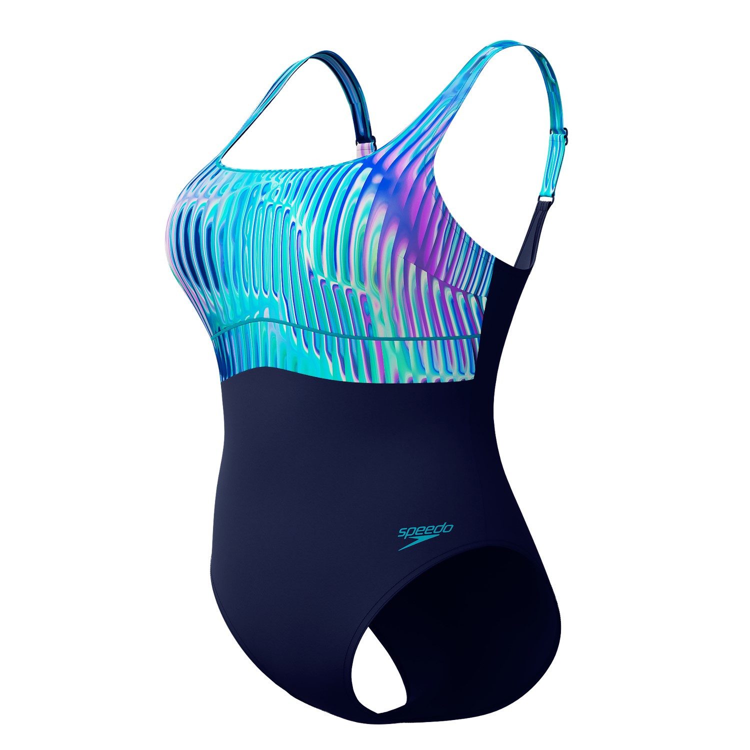 Speedo Badeanzug Contour Eclipse Shaping Schwimmanzug mit verstellbaren Trä günstig online kaufen