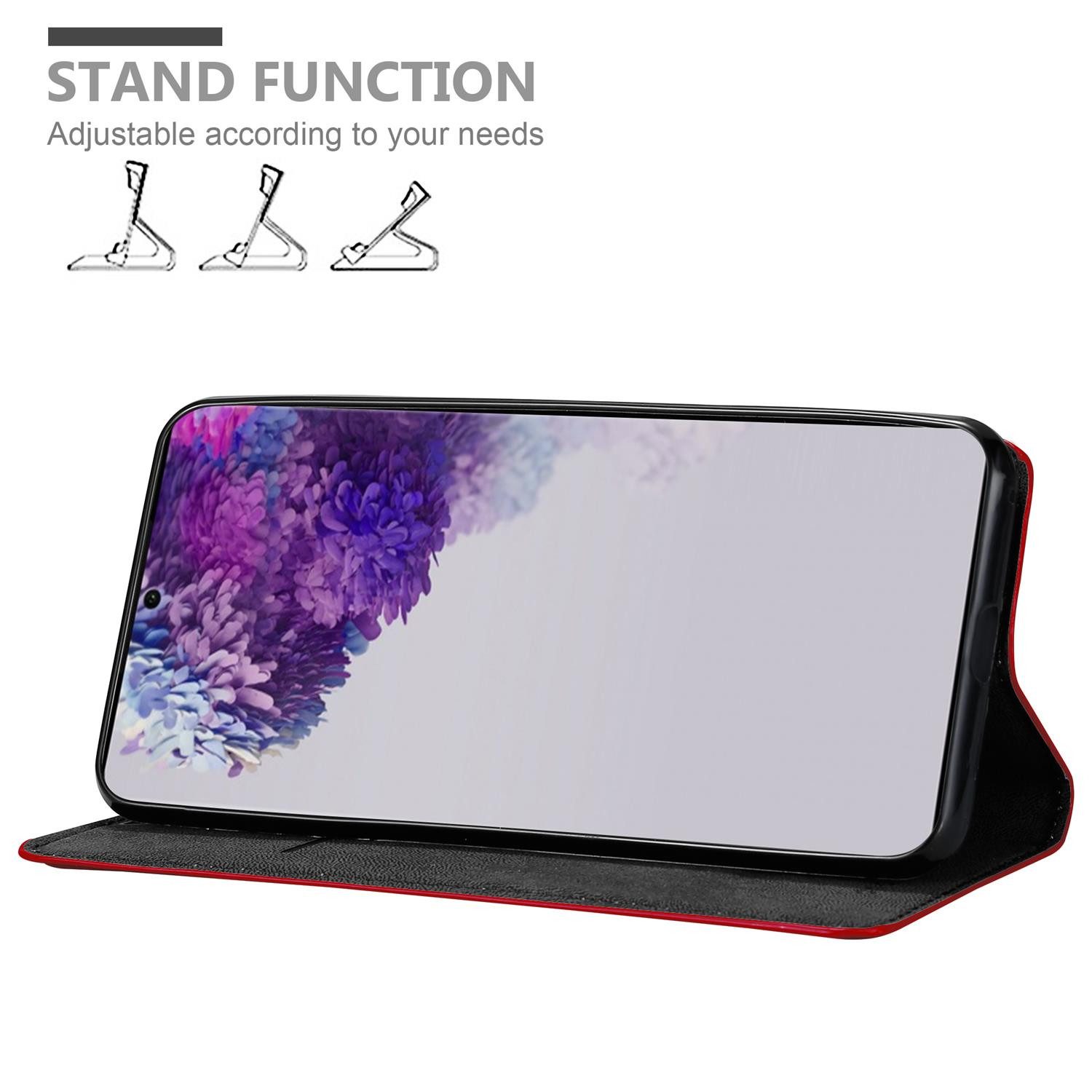 Cadorabo Handyhülle für Samsung Galaxy S20 ULTRA Hülle Samsung Galaxy S20 ULTRA, Hülle Schutzhülle mit Standfunktion, Magnetverschluss und Kartenfach