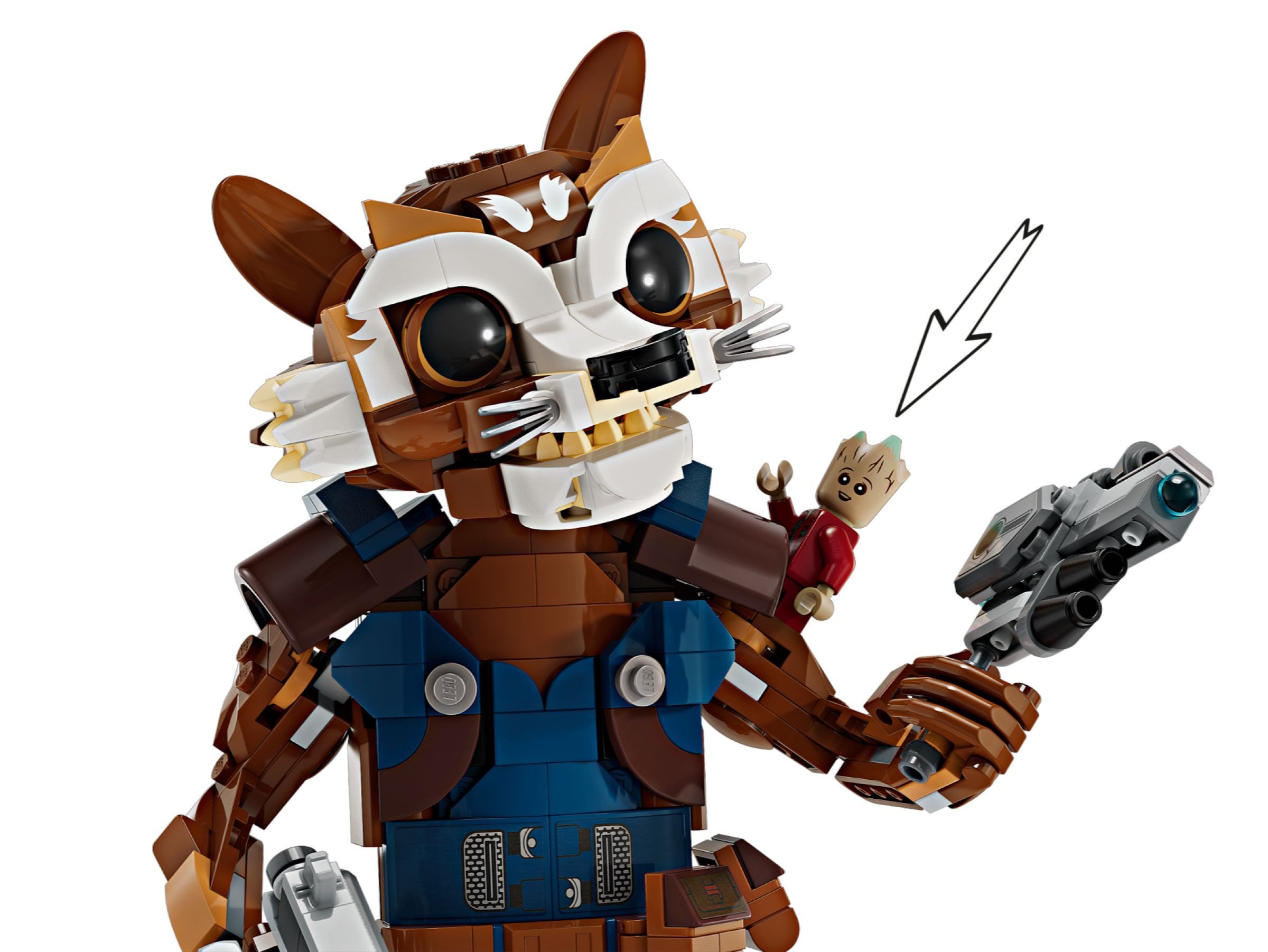 LEGO® Marvel Infinity - Rocket & Baby Groot (76282) Konstruktions-Spielset, (566 St)