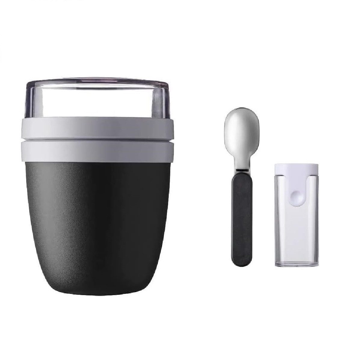 Mepal Lunchbox Set Lunchpot Faltbarer Ложки Ellipse – Black Edition