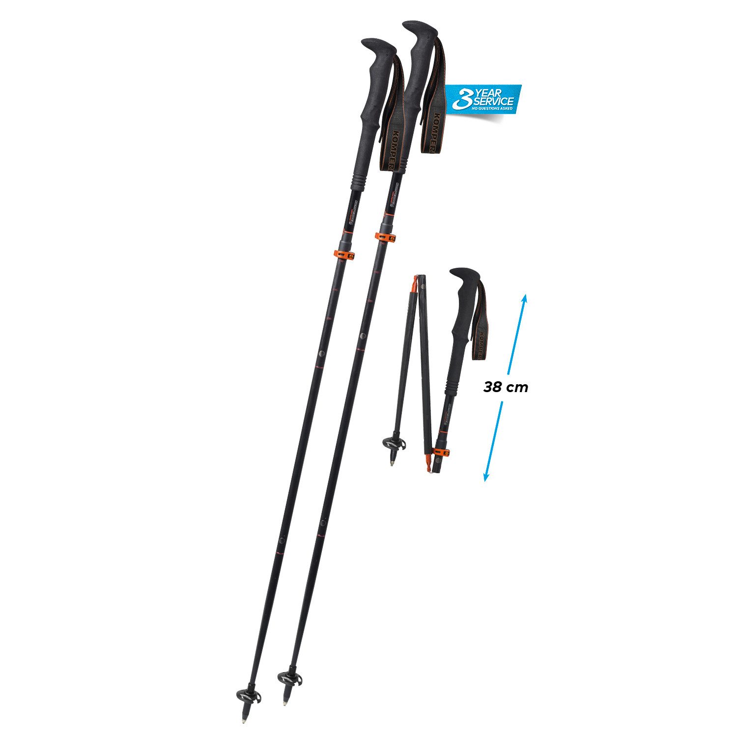 Komperdell Trekking-Stöcke CARBON FXP APPROACH COMPACT