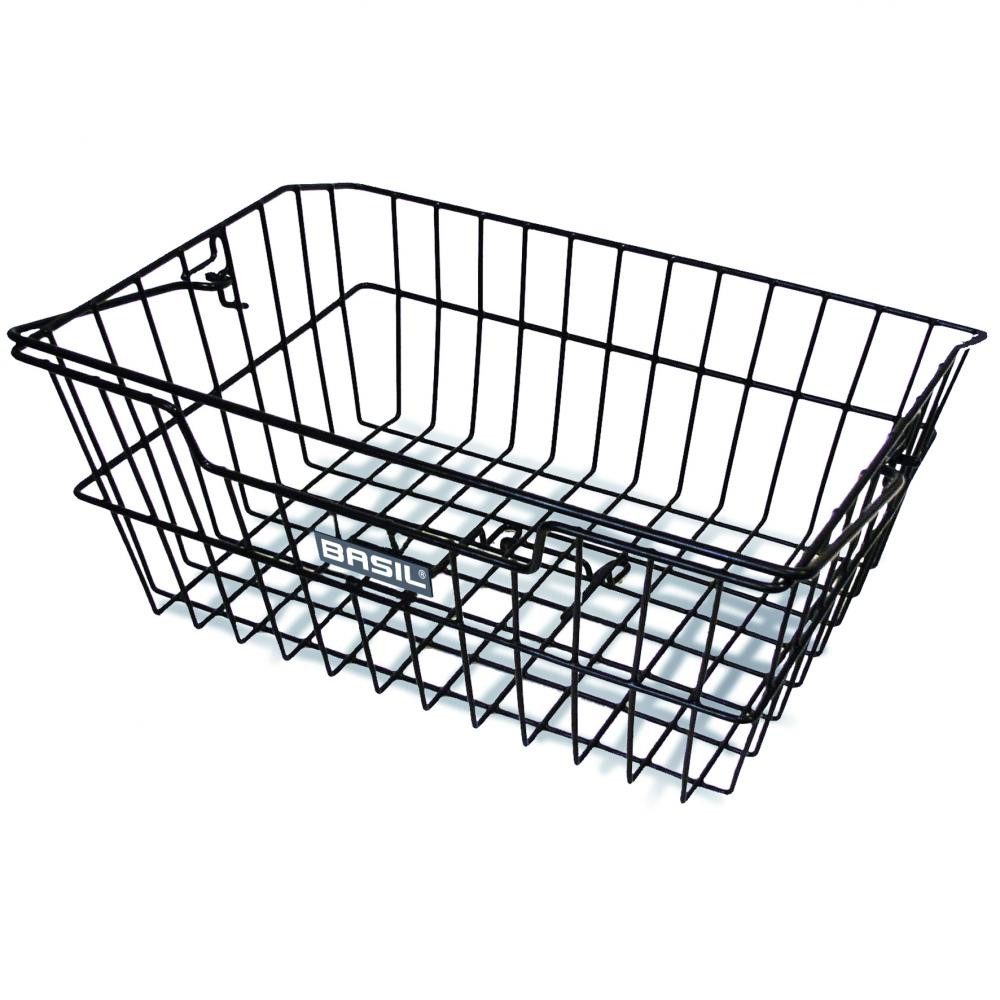 Basil Fahrradkorb Basil Hinterradkorb Cairo schwarz - 41 x 31 x 17 Zentimeter, Stahlkorb