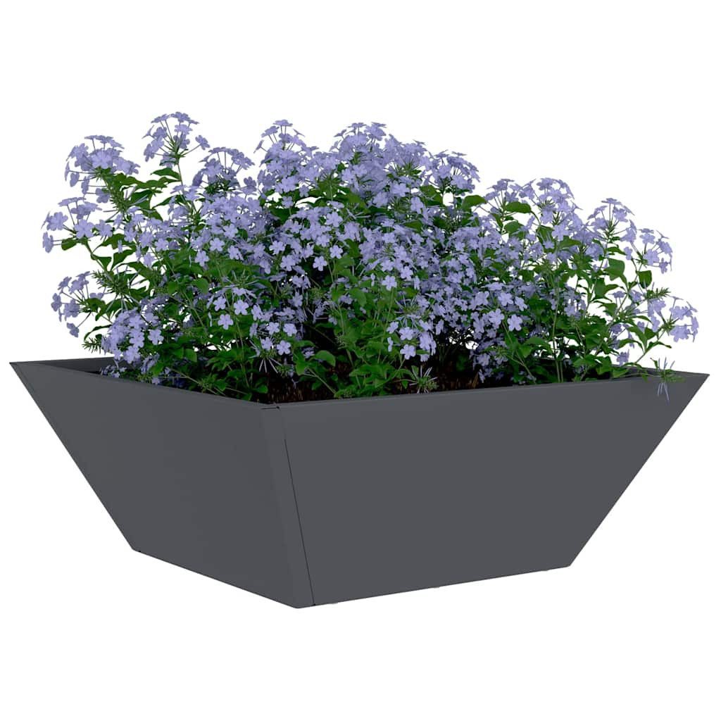 vidaXL Blumentopf Garten Schüssel Pflanzer Anthrazit günstig online kaufen