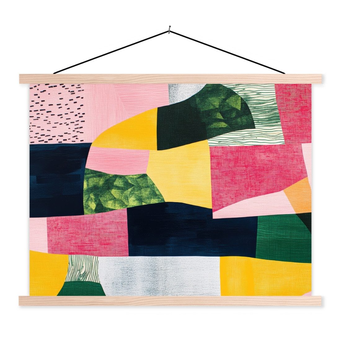 MuchoWow Poster Abstrakt - Rosa - günstig online kaufen