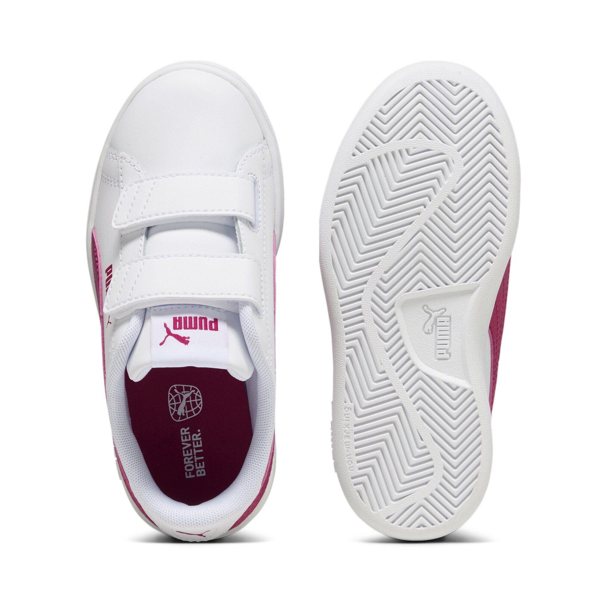 PUMA Smash Sneakers Pink Leather White Sneaker 3.0 Pinktastic