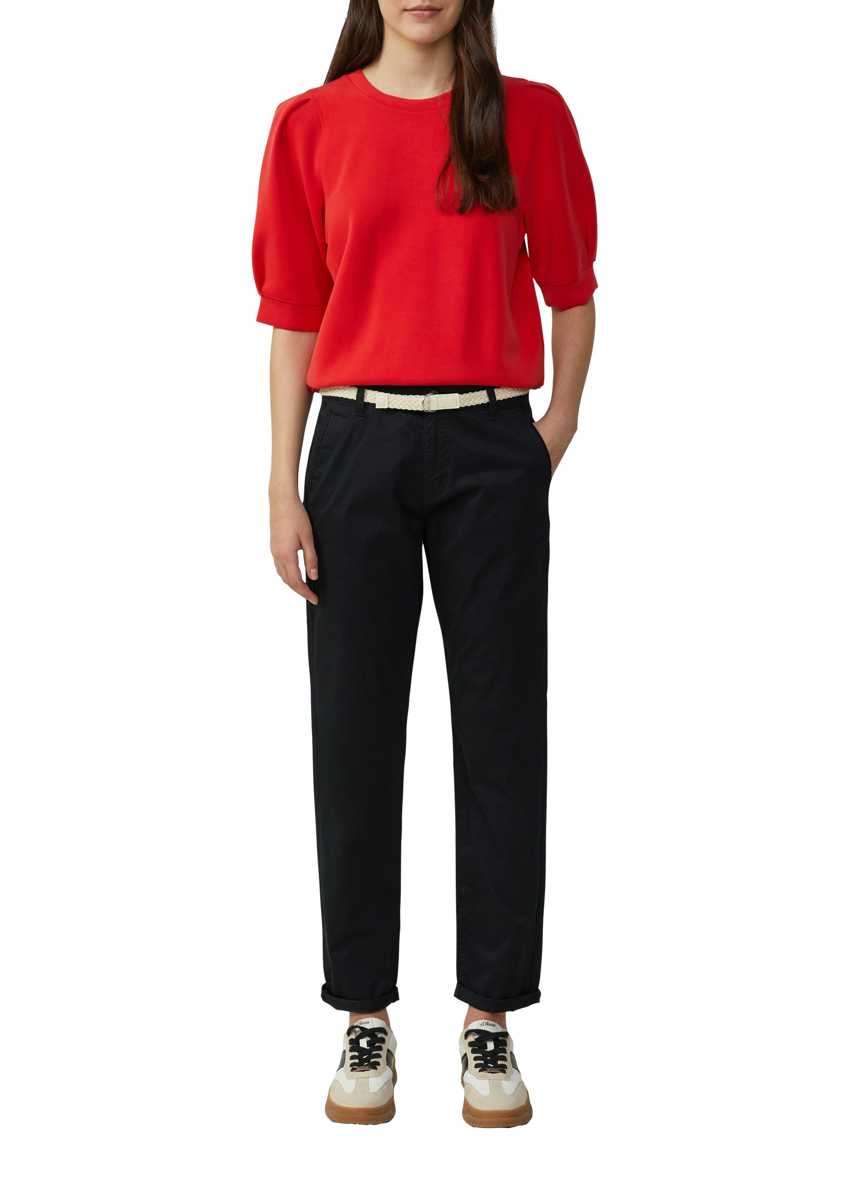 s.Oliver Chinohose (Set, 2-tlg) mit Gürtel günstig online kaufen