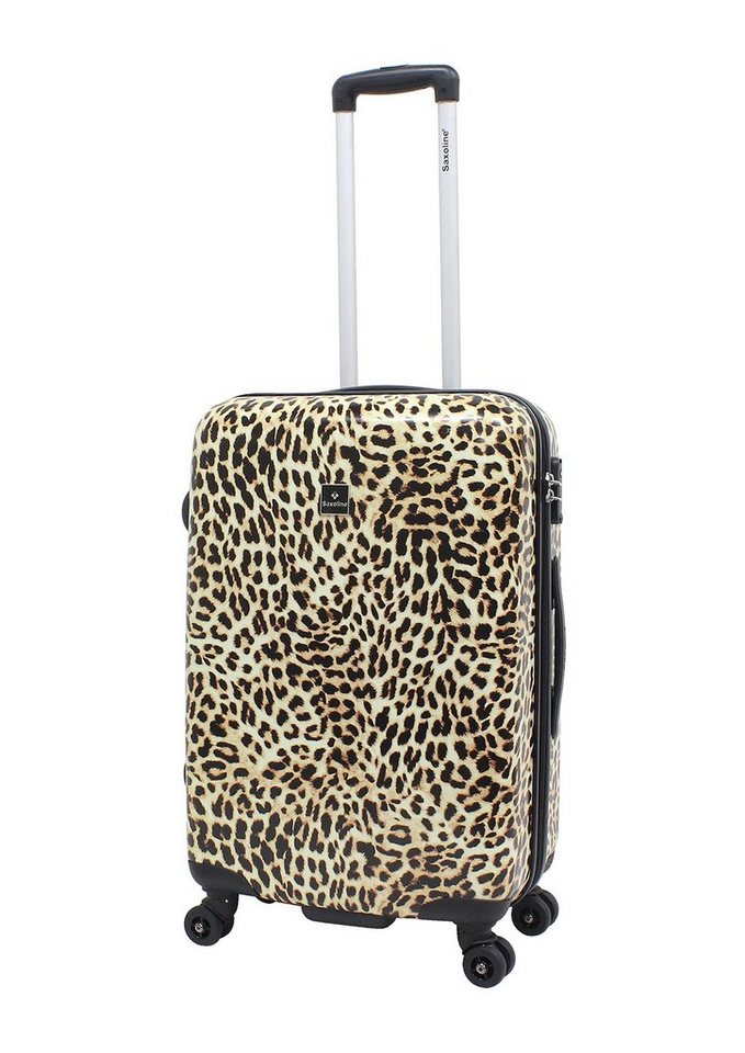 Saxoline® Koffer Leopard, mit integriertem Zahlenschloss, Mit integriertem  Zahlenschloss sicher verschließbar