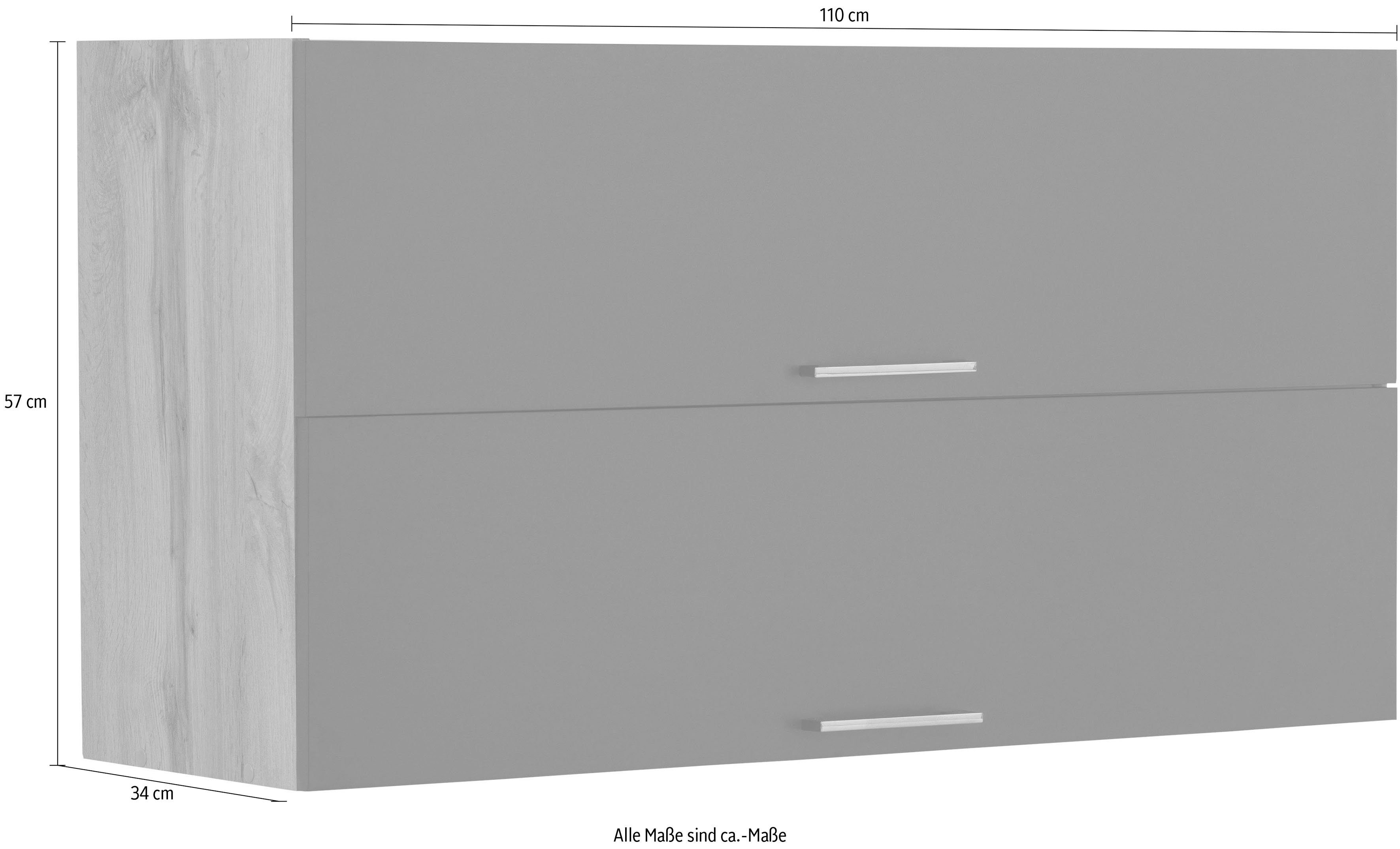 anthrazit für MÖBEL Stauraum cm, HELD viel Metallgriff, Colmar wotaneiche | mit 110 Klapphängeschrank