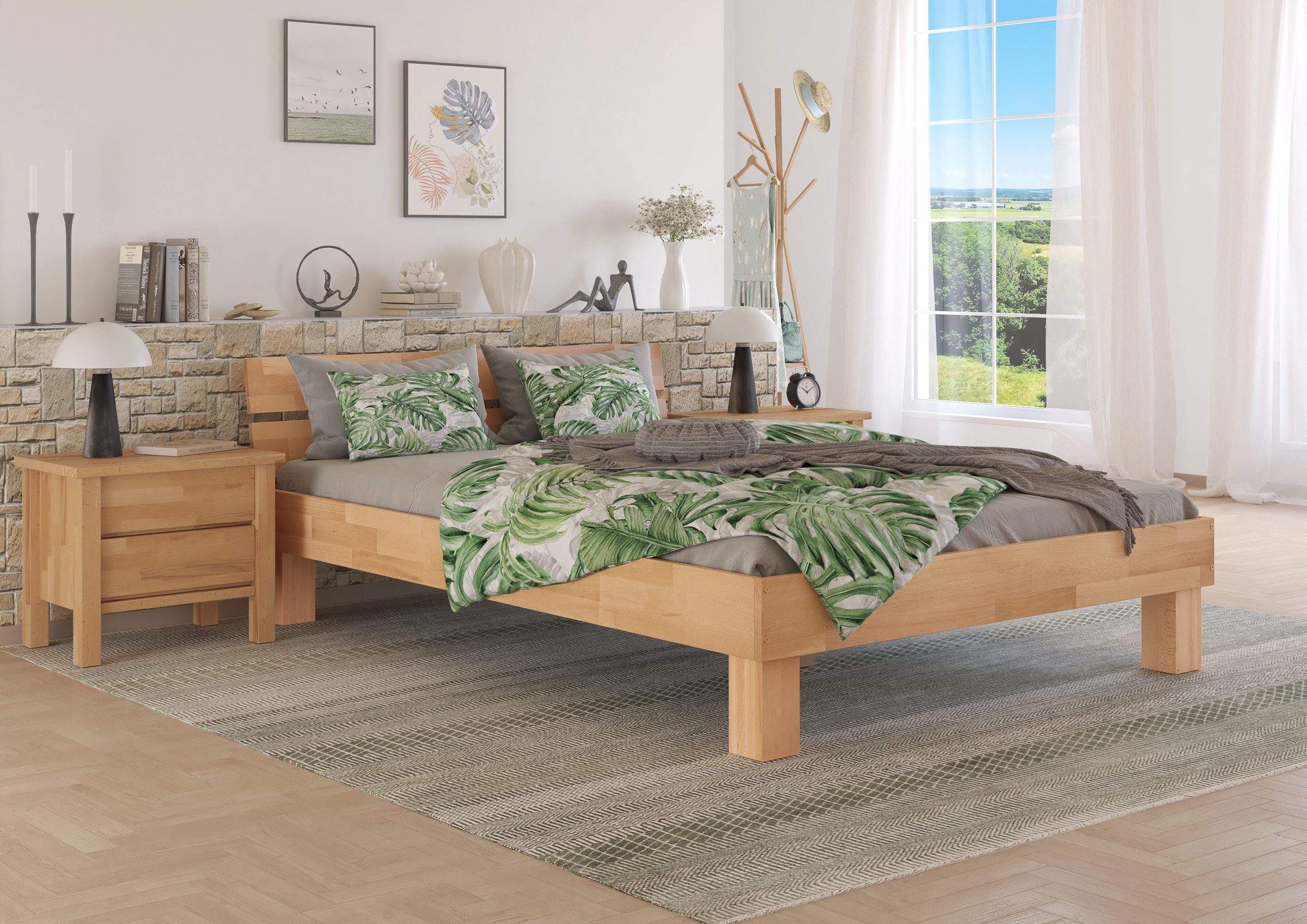 ERST-HOLZ Bett Doppelbett 140 x 200 günstig online kaufen
