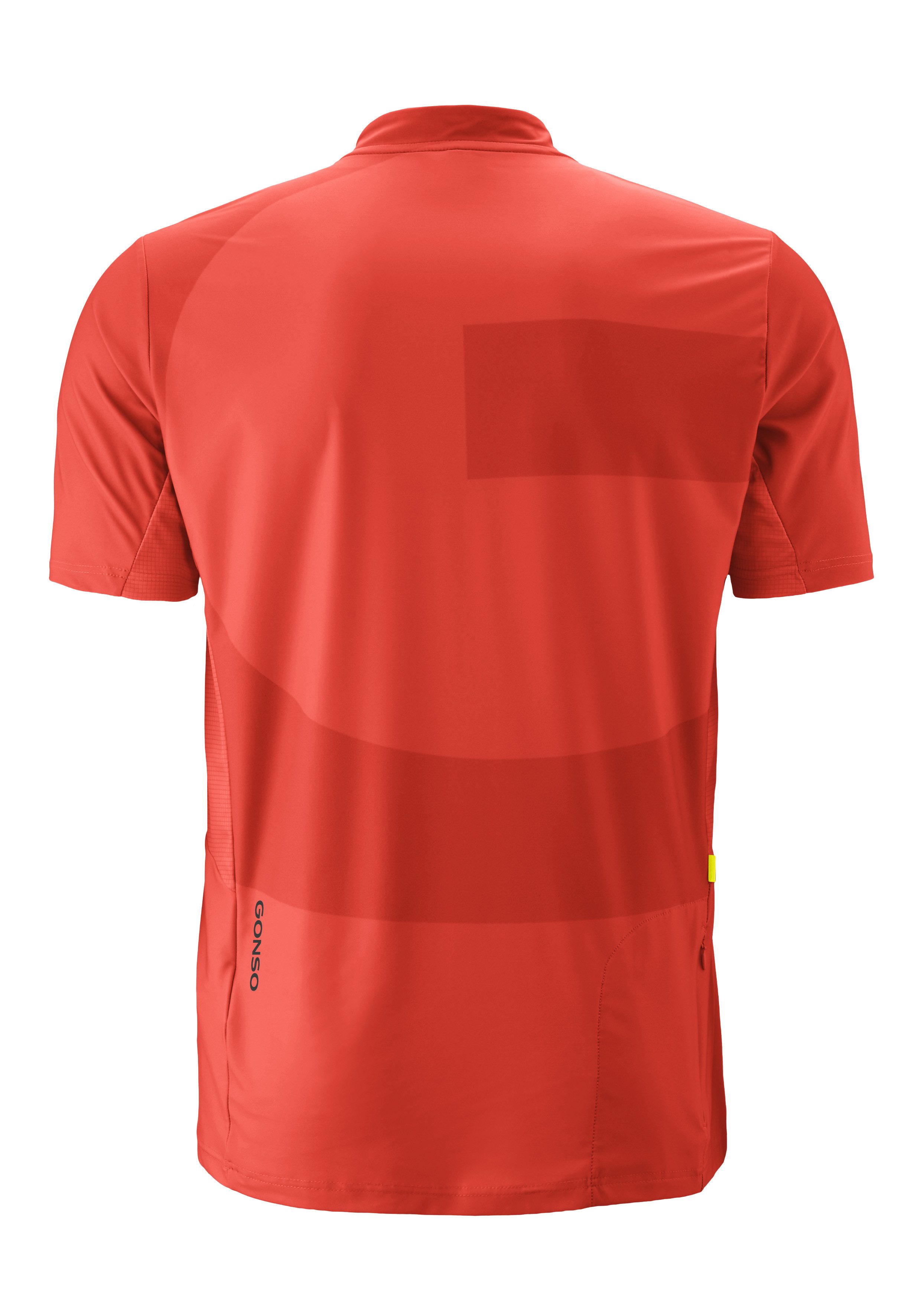 Gonso Radtrikot Adventure Jersey Halfzip M Herren Fahrradtrikot, modernes Half-Zip Trikot mit Rückentasche