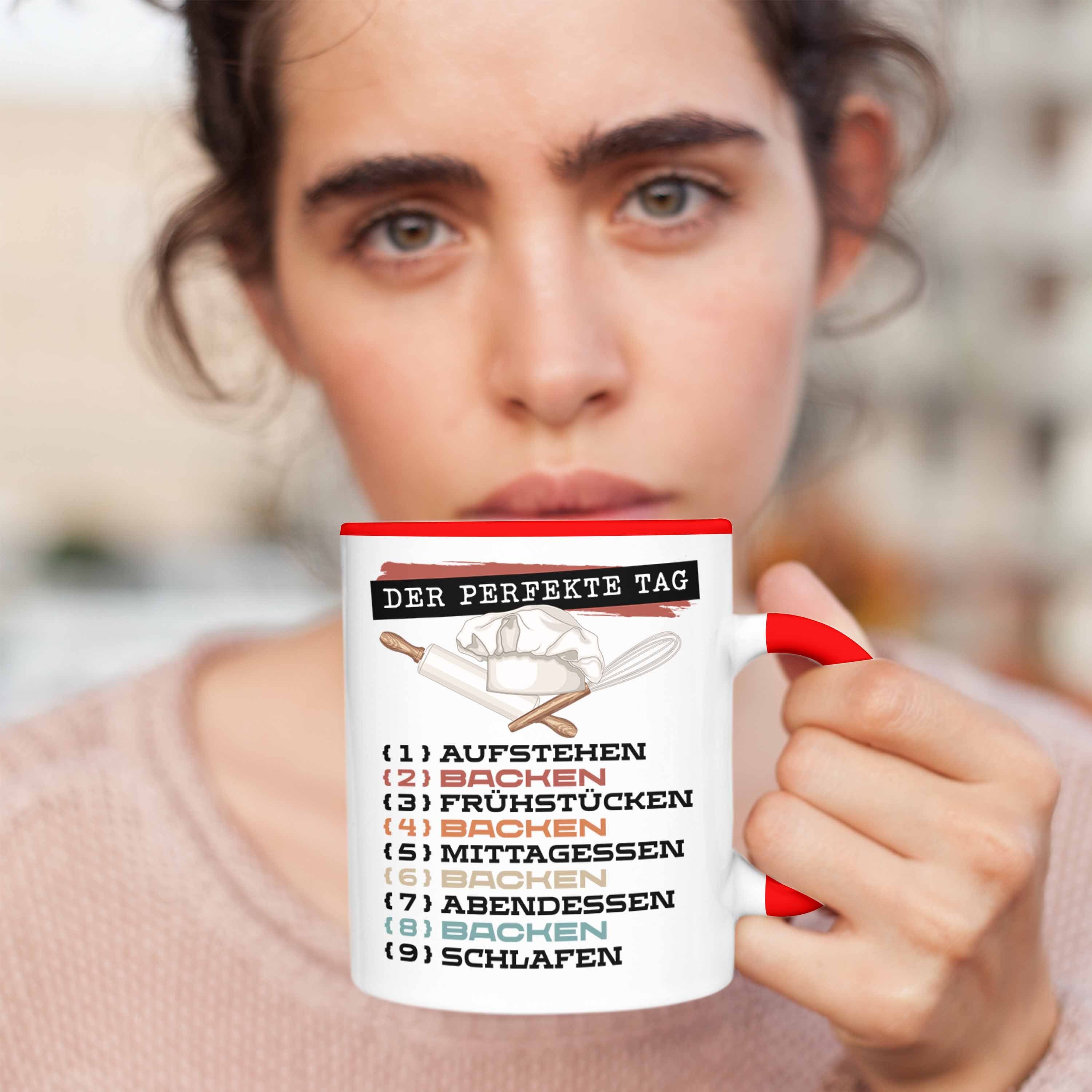 Rot - Tasse Der Trendation Becher Tasse Perfekte Bäcker Trendation Tag Geschenk Backen Gesc