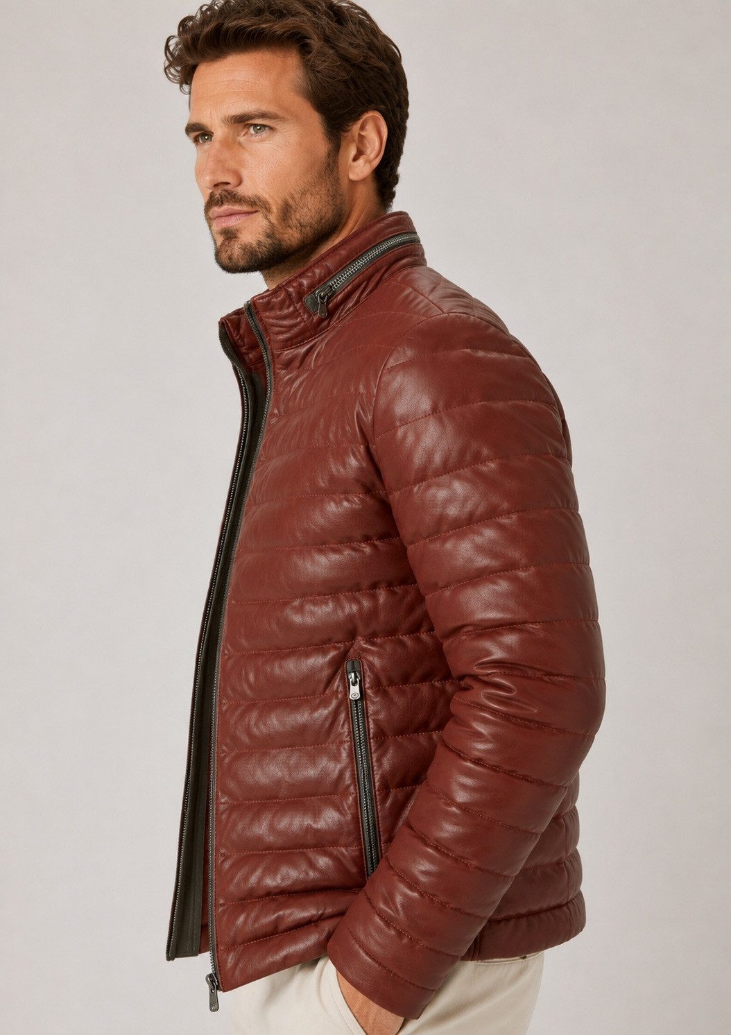 MILESTONE Lederjacke MSCortino Steppjacke aus Lammleder wetterbeständig – Bild 5 von 5