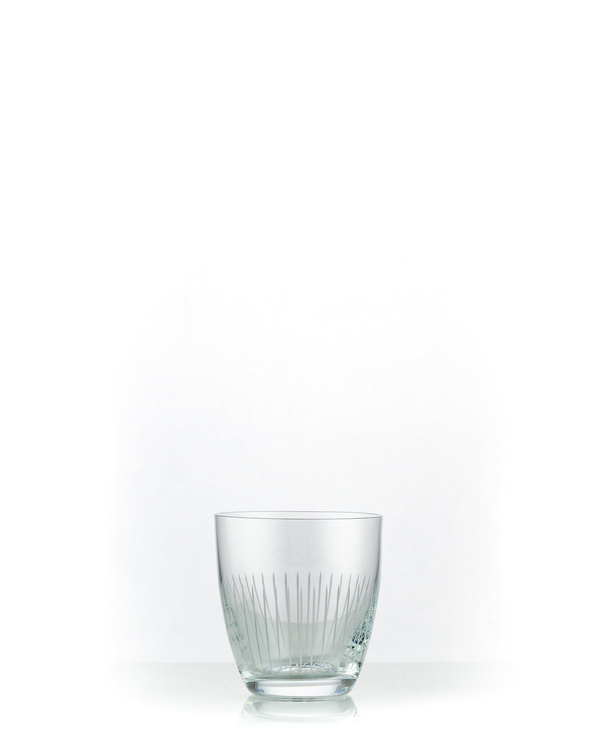 Crystalex Whiskyglas Elisabeth matt geschliffen 300 ml 6er Set, Kristallglas, Kristallglas, matt geschliffen, senkrecht Linien