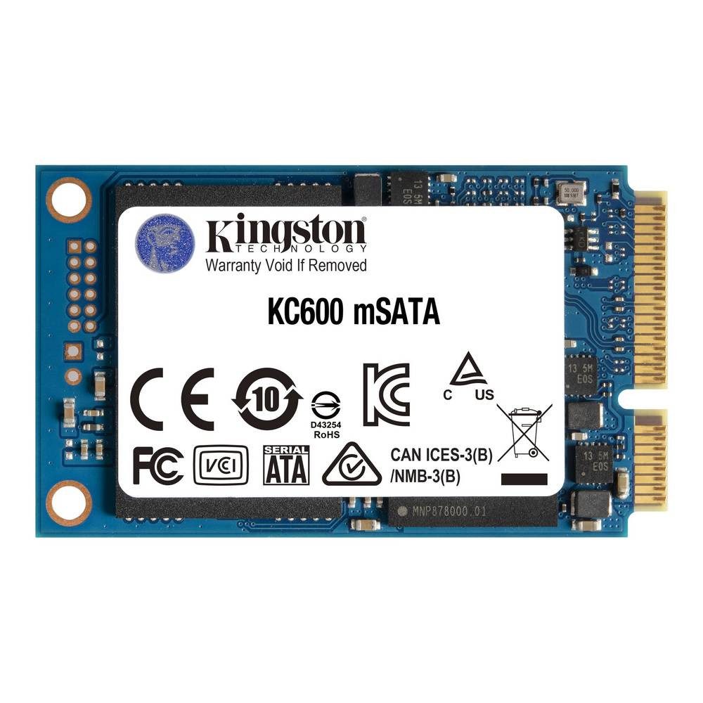 Kingston Interne mSATA SSD SMS/256G SKC600MS/256G SSHD-Hybrid-Festplatte, Hardware-Verschlüsselung, TLC