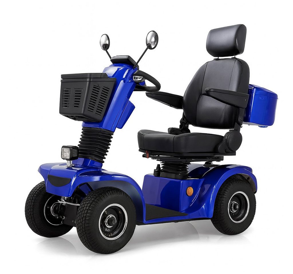Urban Hopper E-Motorroller Urban Hopper Senior 4-Rad Elektro Seniorenmobil Mobilitätshilfe, 500 W, 15 km/h, Drehbarer Sitz, ca. 60km Reichweite, 150kg Zuladung, LED-Licht COC