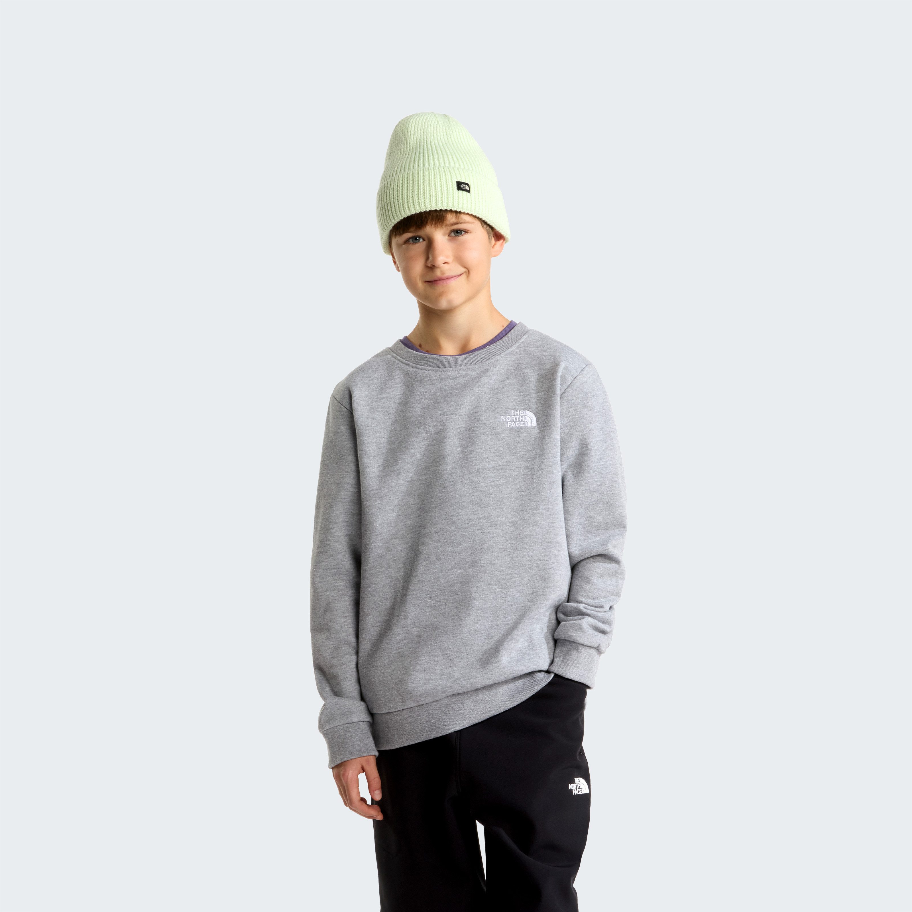 The North Face Sweatshirt TEEN EVOLUTION SIMPLE DOME CREW mit sportlichem Stil, aus Baumwoll-Polyester-Mix
