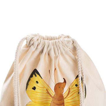 Mr. & Mrs. Panda Sporttasche Schmetterling Zitronenfalter - Transparent - Geschenk, Sporttasche, G (1-tlg), Umweltfreundlich
