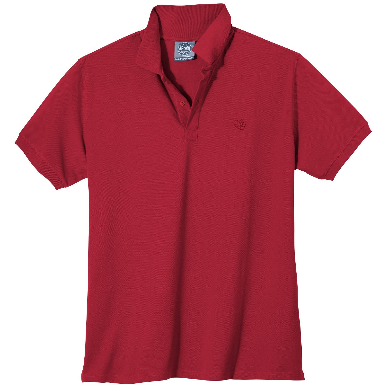 AHORN SPORTSWEAR Poloshirt Herren Sportswear Ahorn rot Übergrößen Poloshirt
