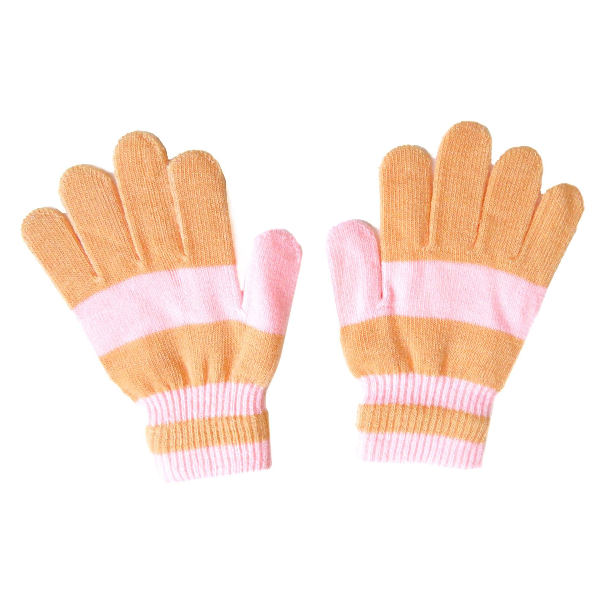 Sonia Originelli Strickhandschuhe rosa abweichen, Kinderhandschuhe Onesize Farben können gestreift