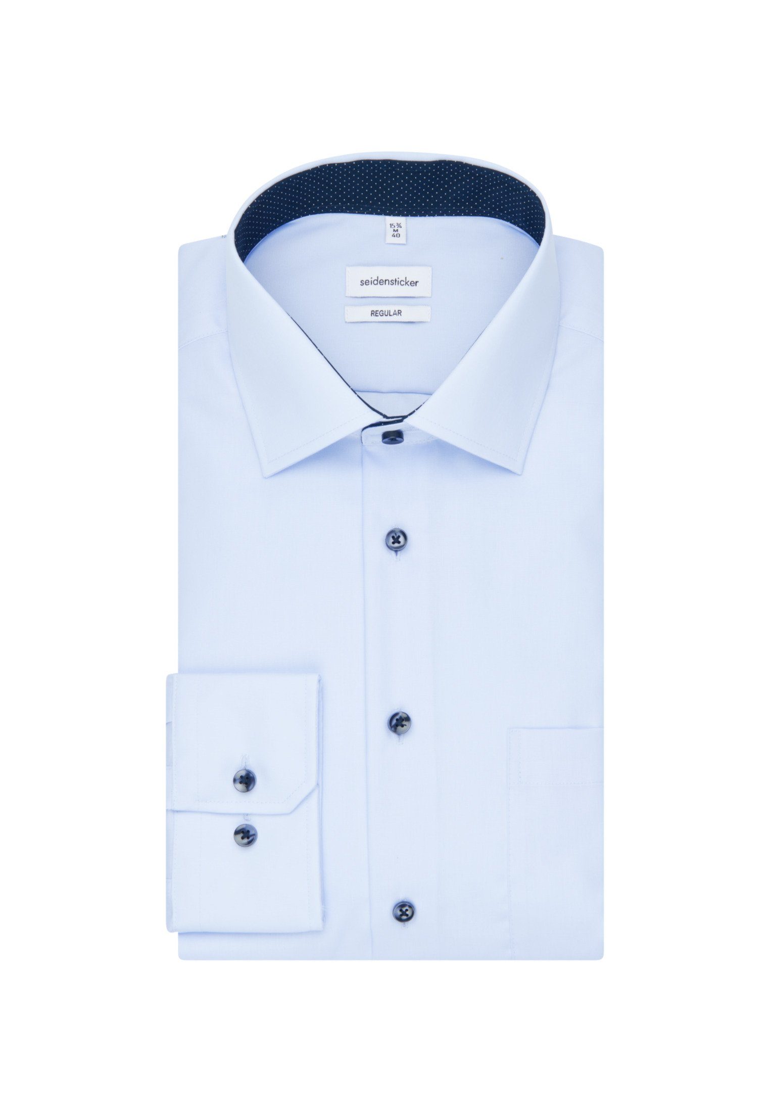 Herren Hemden seidensticker Businesshemd Regular Regular Extra langer Arm Kentkragen Uni
