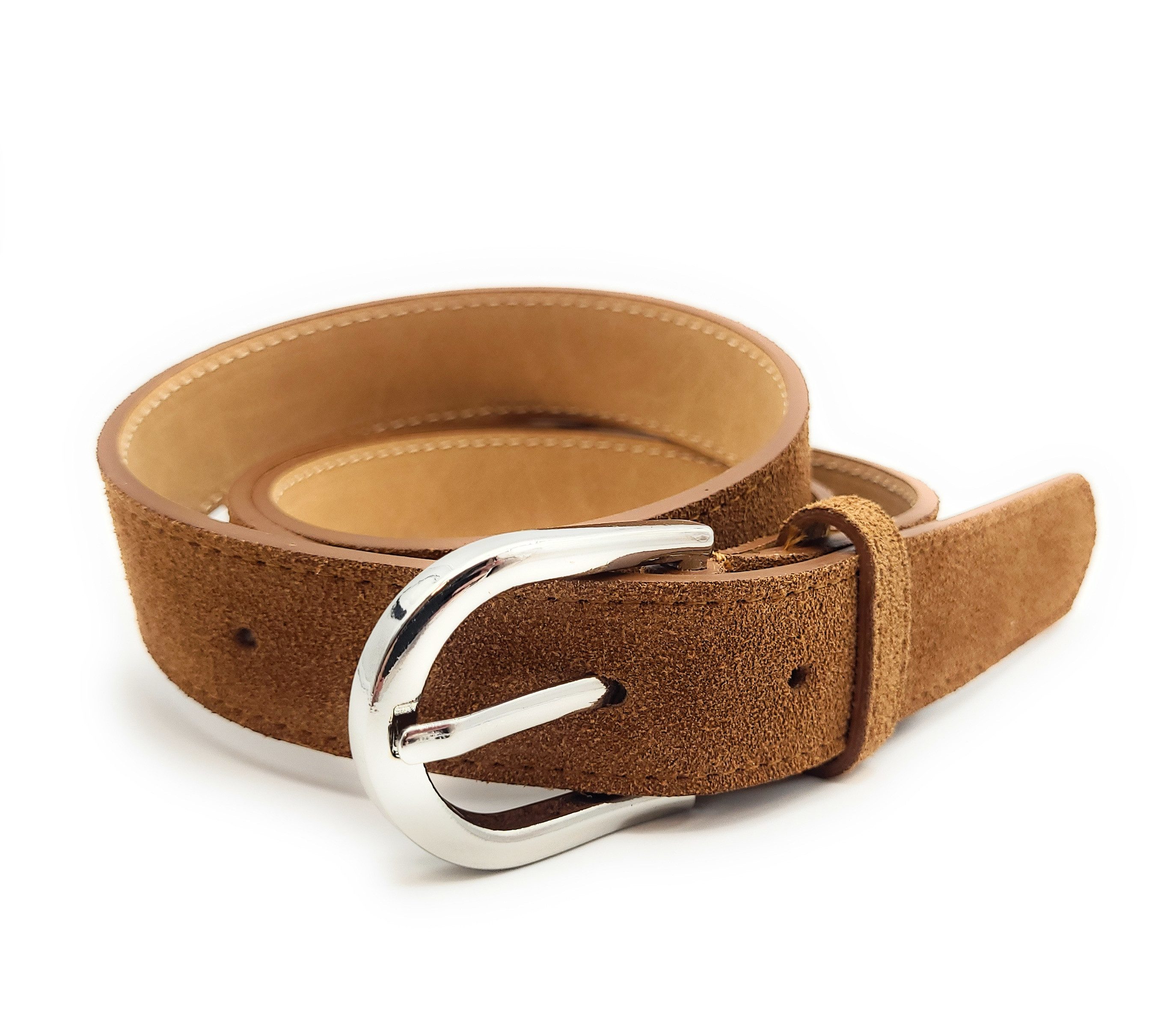 Lemasi Ledergürtel Wildleder Damen Gürtel, made in Italy, 3cm breit, kürzbar
