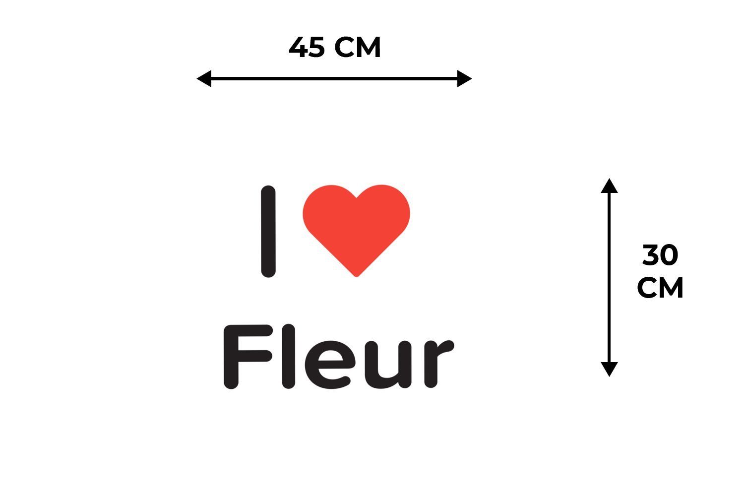 Platzdecken, Tischmatten, Platzset, - Fleur - Schmutzabweisend Mädchen, Platzset, MuchoWow, Ich (6-St), liebe Platzmatte,