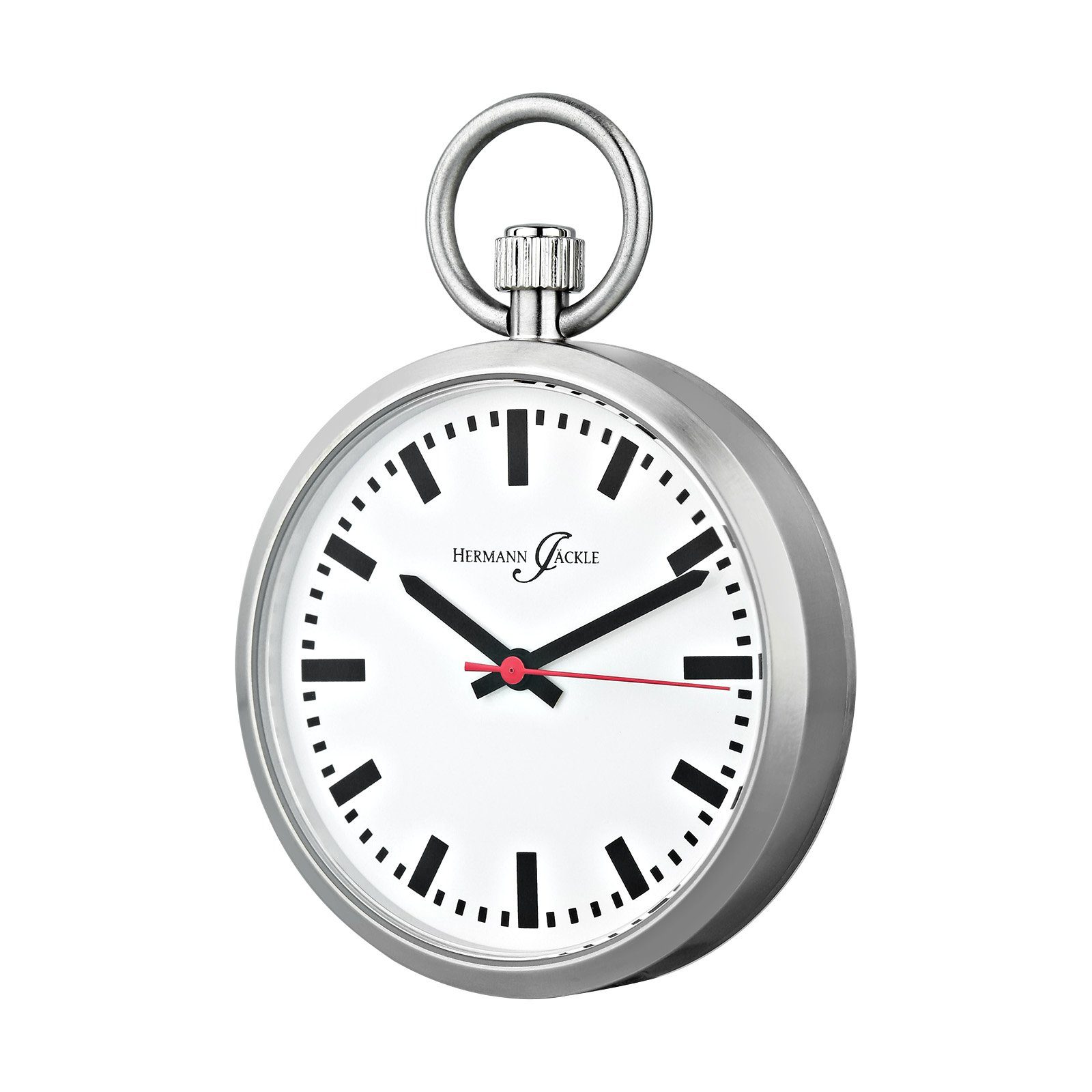 Hermann Jäckle Taschenuhr "Frankfurt" Quarzwerk, 43 mm, Mineralglas, mit Kette & Reiseetui