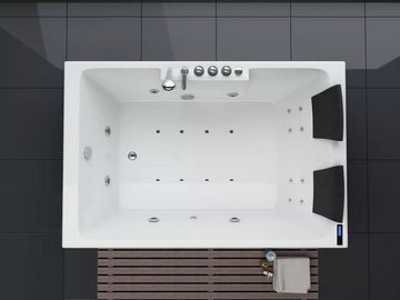 PureHaven Whirlpool 180x120 cm Heizung Reinigungsprogramm & Lichttherapie