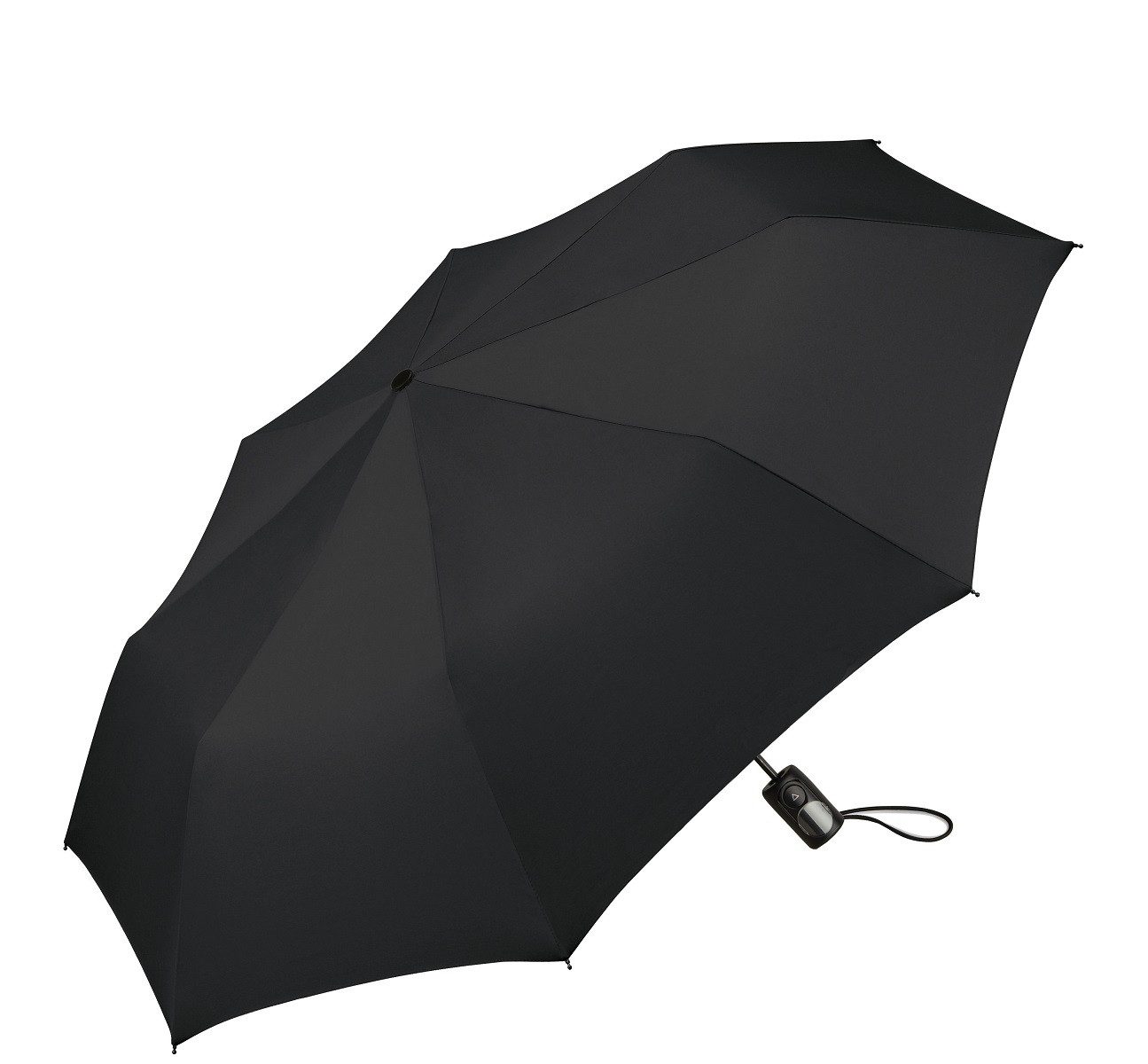 HAPPY RAIN Langregenschirm Essentials Mini AC Herren Automatik schwarz, Windproof