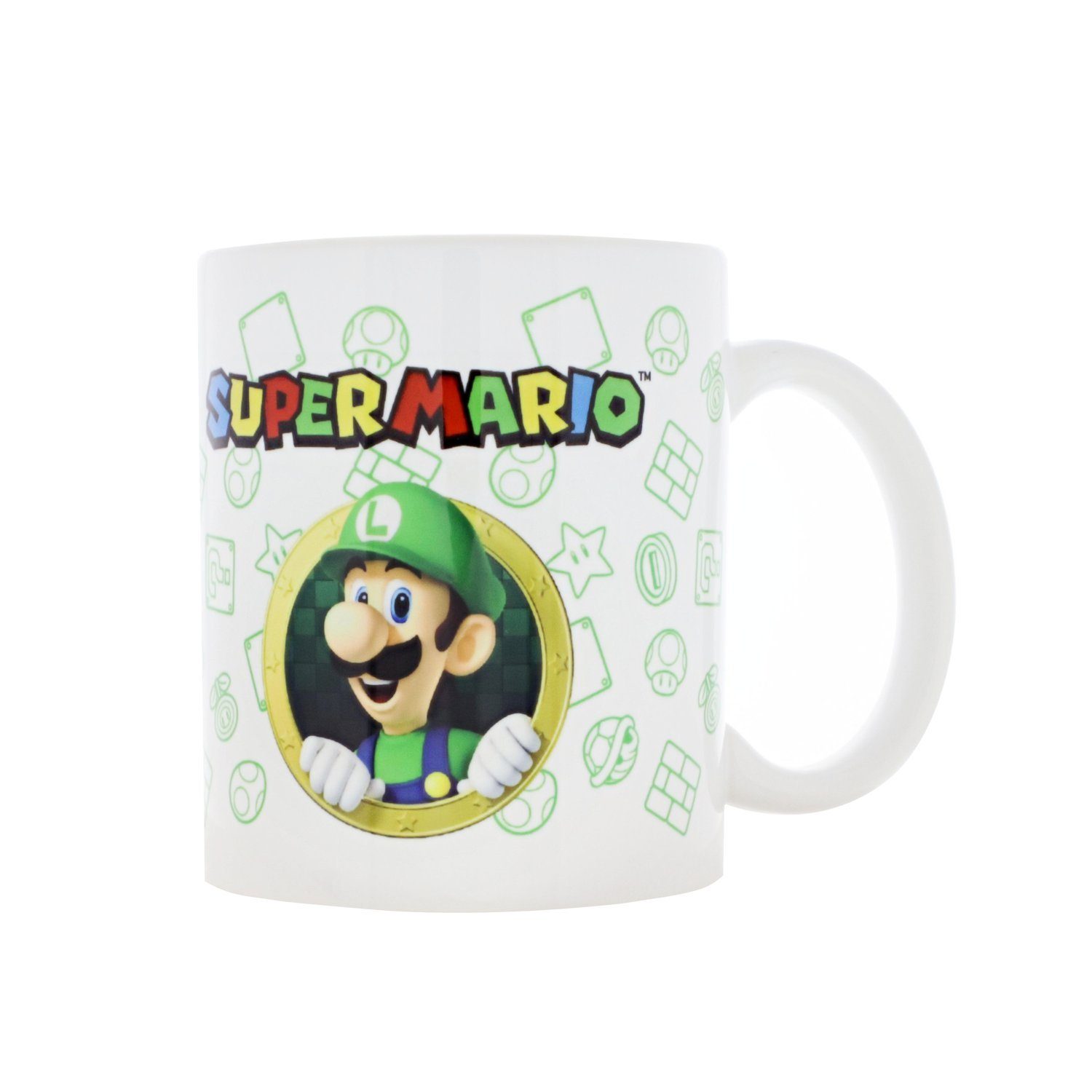 Nintendo Becher Nintendo Luigi Von Super Mario Tasse Cup Becher mit Spardose Münzbox 9