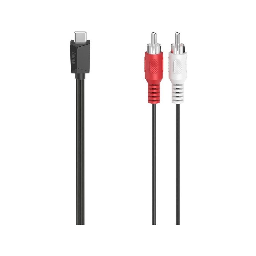 Hama USB-C zu Cinch-Stecker 1,5m schwarz Adapter Audio- & Video-Adapter