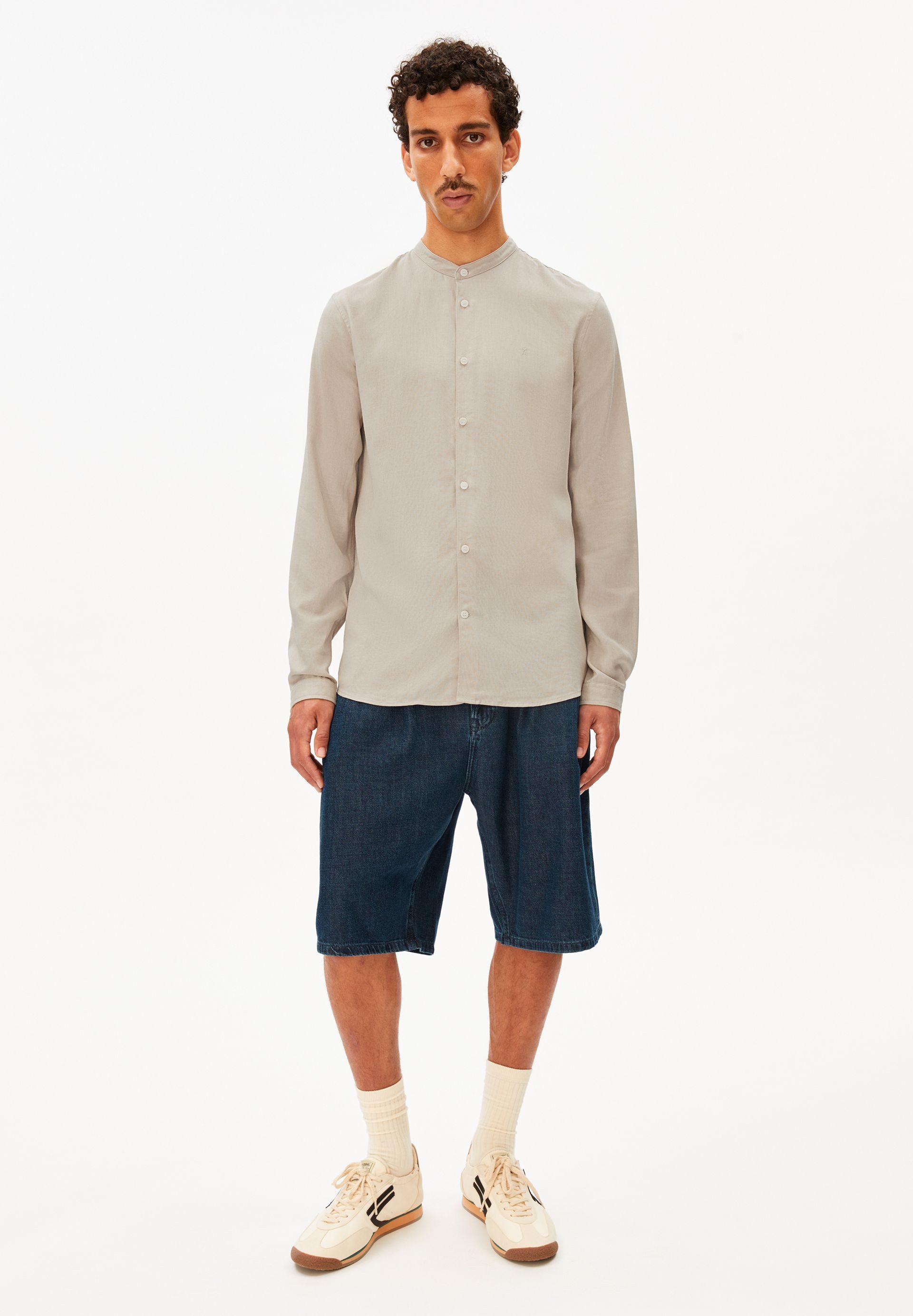 Armedangels Langarmhemd VAALERONIMUS LINO Hemd aus Leinen-Mix (1-tlg., Regular Fit) Regular Fit