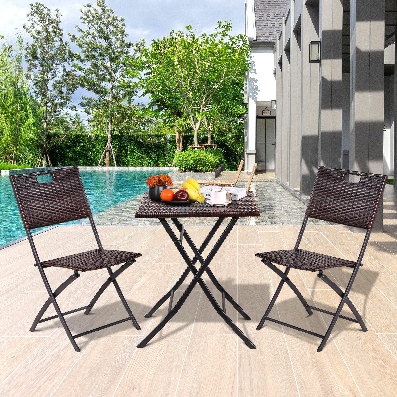 TLGREEN Balkonset Gartentisch- und Stuhlset, Gartenmöbel günstig online kaufen
