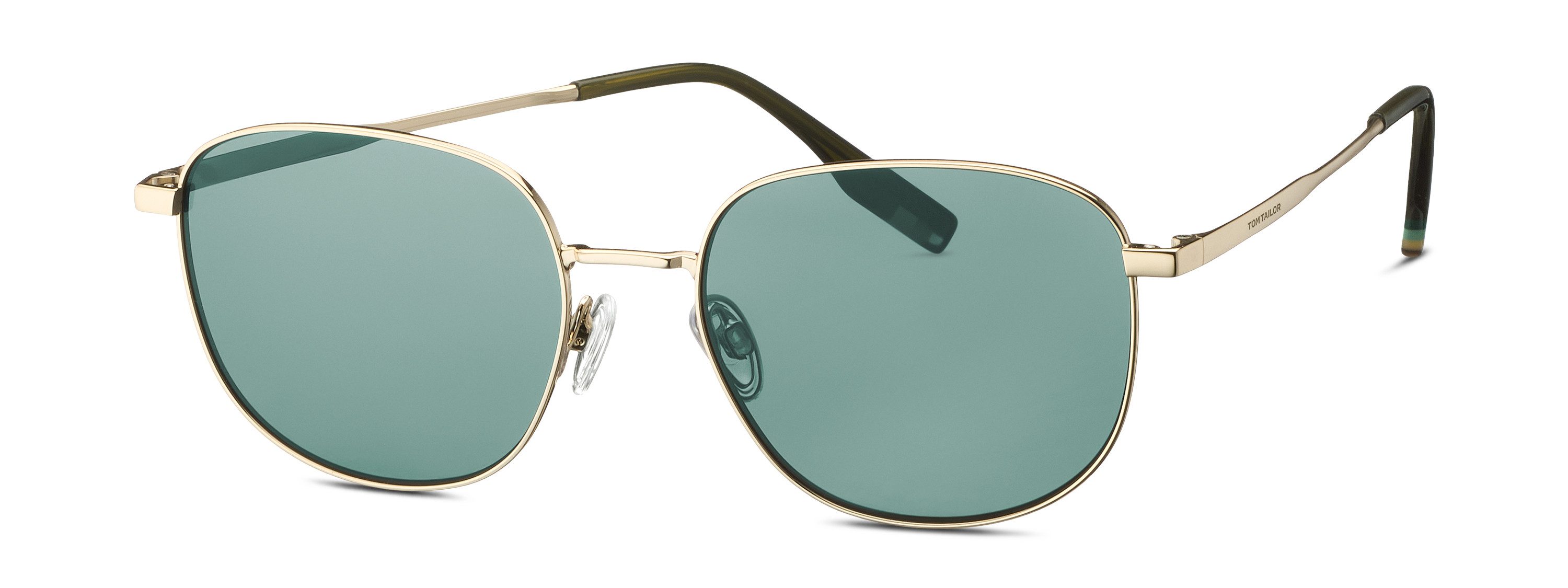 TOM TAILOR Sonnenbrille Modell 675006 Form Karree/Soft, Logoschriftzug auf Bügel, Metallfassung