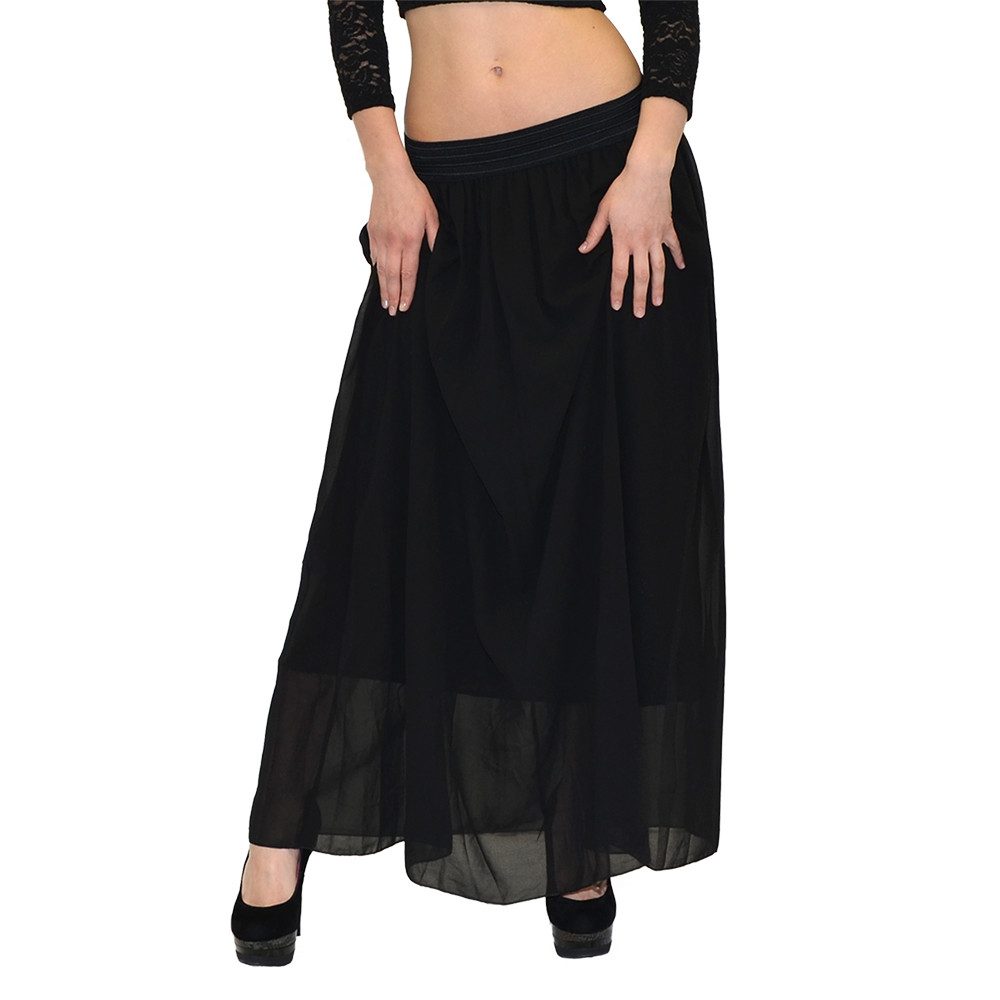ESRA Sommerrock Damen Maxirock Chiffon Langer günstig online kaufen