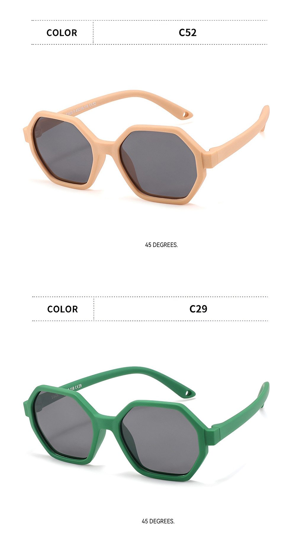 PACIEA Sonnenbrille Kinder 0-3 Jahre mit Band UV Schutz Polarisierter Sport