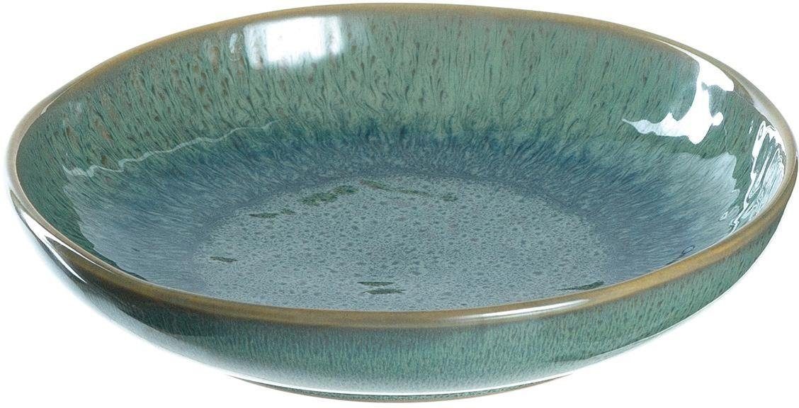 Keramik, Matera, LEONARDO St), Suppenteller Ø cm grün (6 21