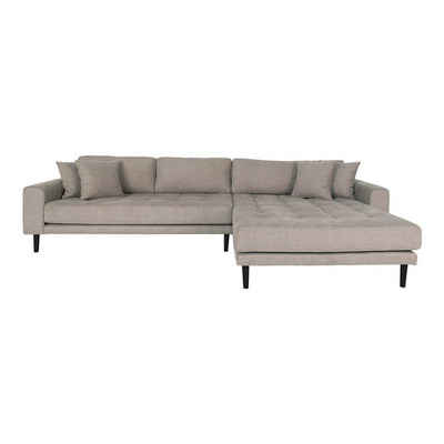 ebuy24 Sofa Lido Sofa Chaiselongsofa rechts gewendet 4 Kissen, 1 Teile