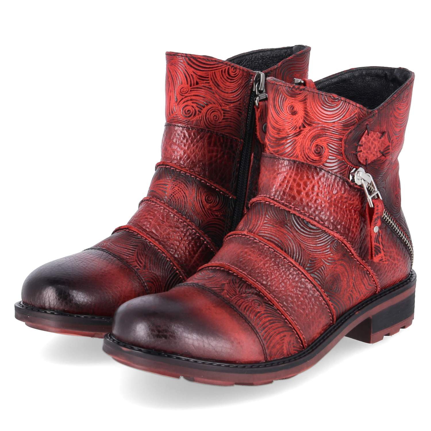 Maciejka Maciejka 07610-08 ROT Damen Leder red Schlupfstiefel