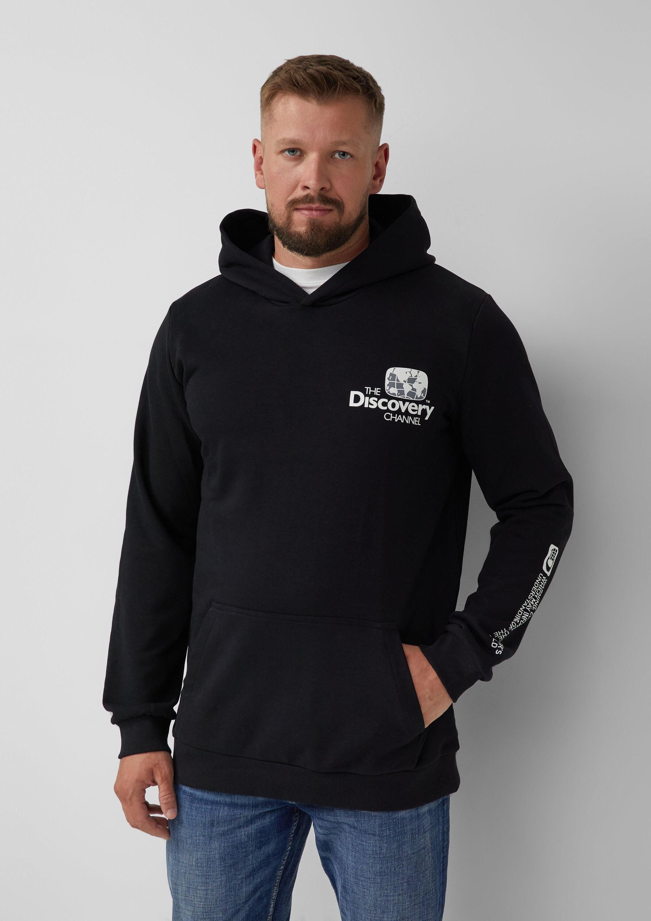 s.Oliver Sweatshirt Sweatshirt Softer Hoodie im Relaxed Fit mit Artwork