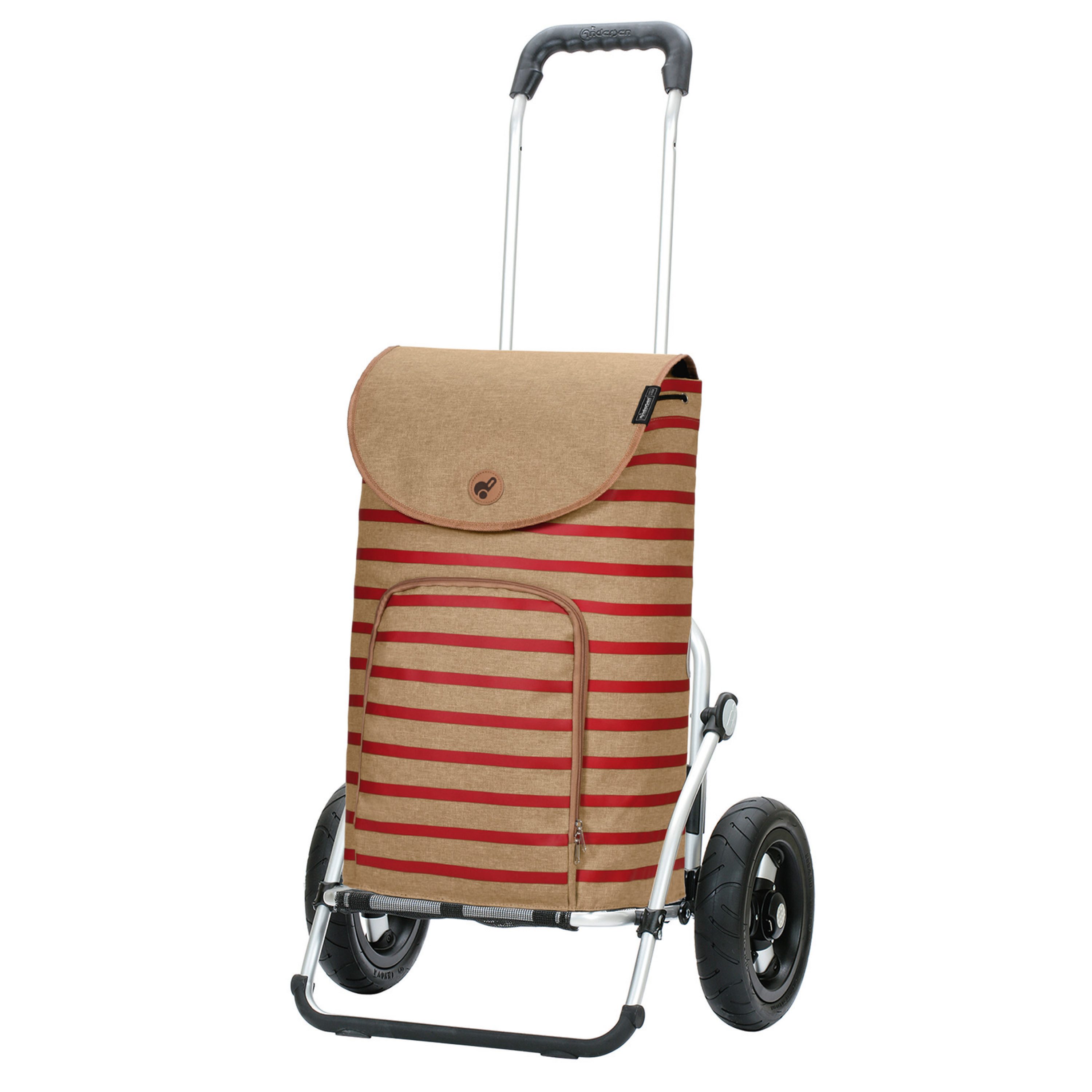 Andersen Einkaufstrolley Royal Shopper Eske rot, klappbare Ladefläche, belastbar bis 50kg, wasserabweisend