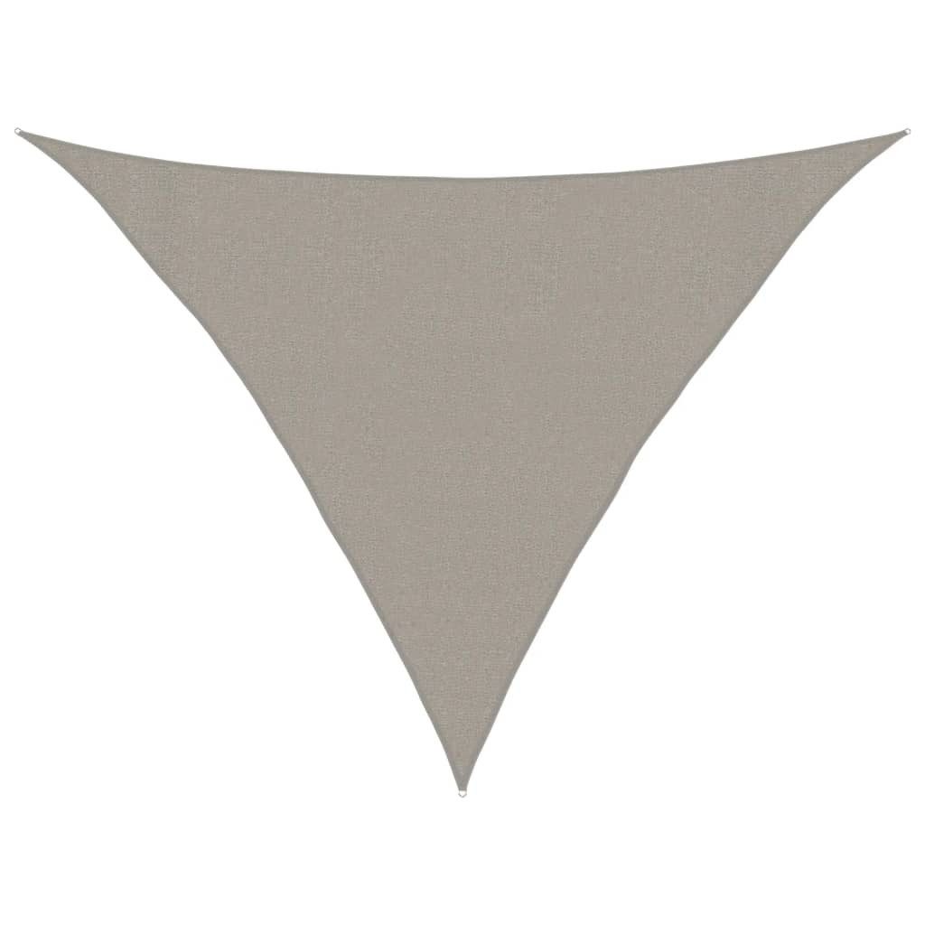 Sonnensegel Sonnensegel 160 g/m² Dreieckig Hellgrau 3x3x4,2 m HDPE